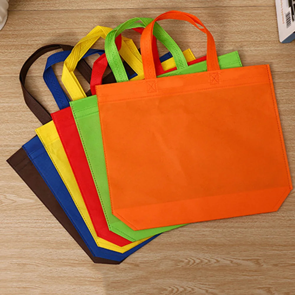 Women Foldable Shopping Bag Reusable Eco Large Capacity Handbags Non-Woven Shoulder Bags Tote Beach Bag For Travel 2024 New