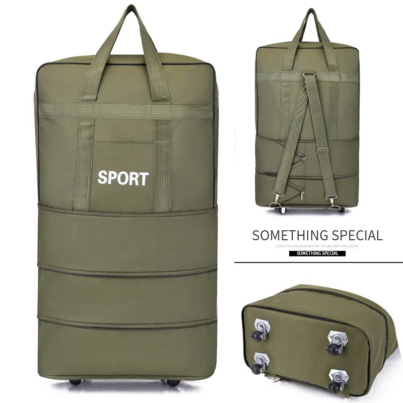 Air Checked Bag Luggage Travel Universal Wheel Foldable  Moving Storage  Oxford Waterproof  Packing Cubes
