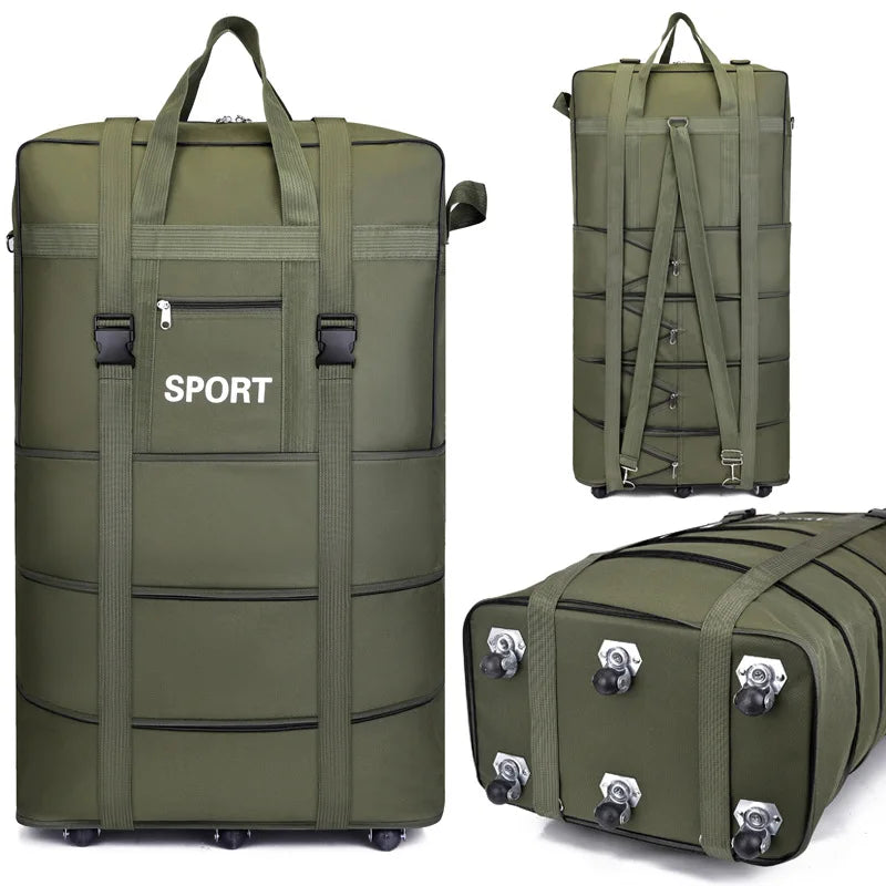 Air Checked Bag Luggage Travel Universal Wheel Foldable  Moving Storage  Oxford Waterproof  Packing Cubes