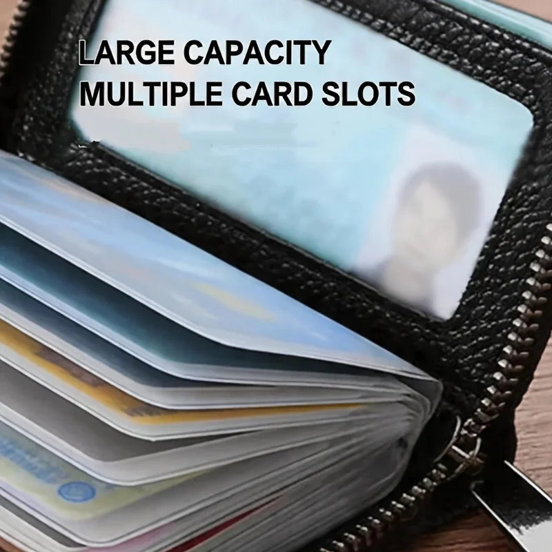 1 multi-layer 20 pocket card bag, anti-magnetic slim wallet storage, portable storage accessories for travel and daily life
