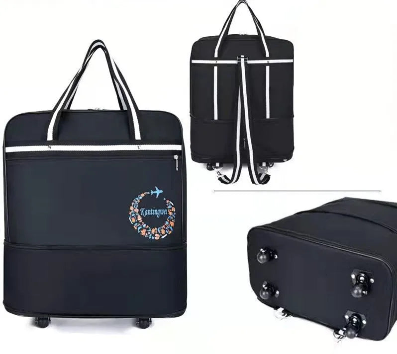 Air Checked Bag Luggage Travel Universal Wheel Foldable  Moving Storage  Oxford Waterproof  Packing Cubes
