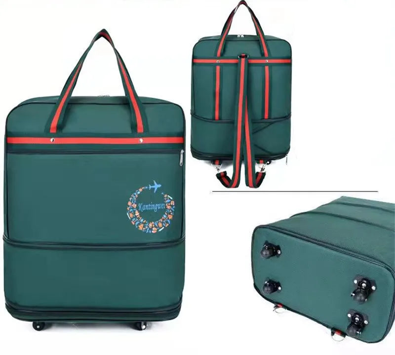 Air Checked Bag Luggage Travel Universal Wheel Foldable  Moving Storage  Oxford Waterproof  Packing Cubes